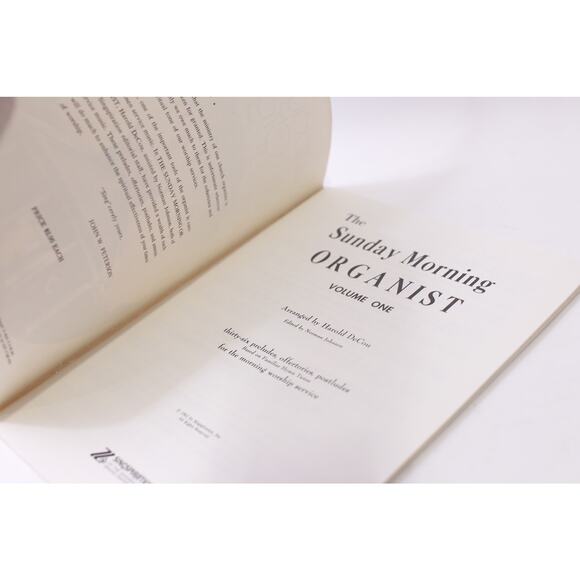 Sunday Morning Organist, Songbook, Volume One, Harold DeCou, ~ 251016-WH 1378 - Picture 2 of 4